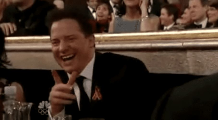 19. Brendan Fraser forgets how to clap.