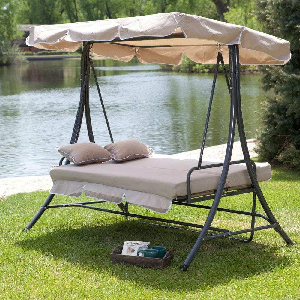 Perfect Canopy Swing Bed To Your Garden, Outdoor Canopy Bed Swing