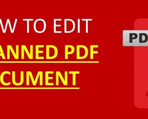 How to Edit a Scanned PDF Document